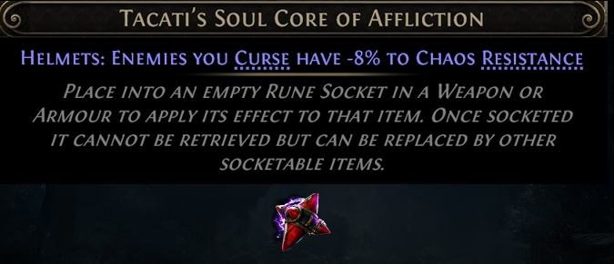 tacati's soul core of affliction